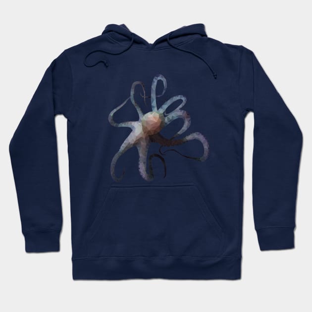 Octopus low poly Hoodie by AO01